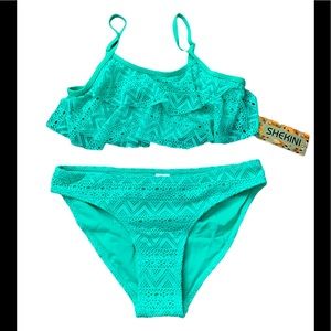 2 piece girls bathing suit